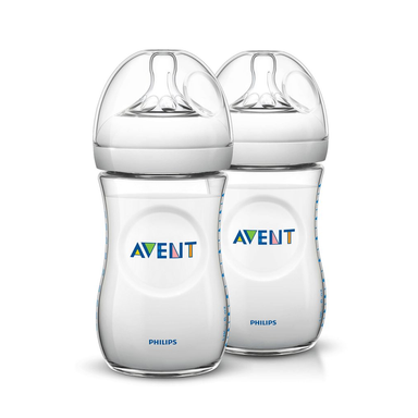 شیشه شیر طلقی اونت (Avent) گنجایش 260 میلی لیتر مجموعه 2 عددی