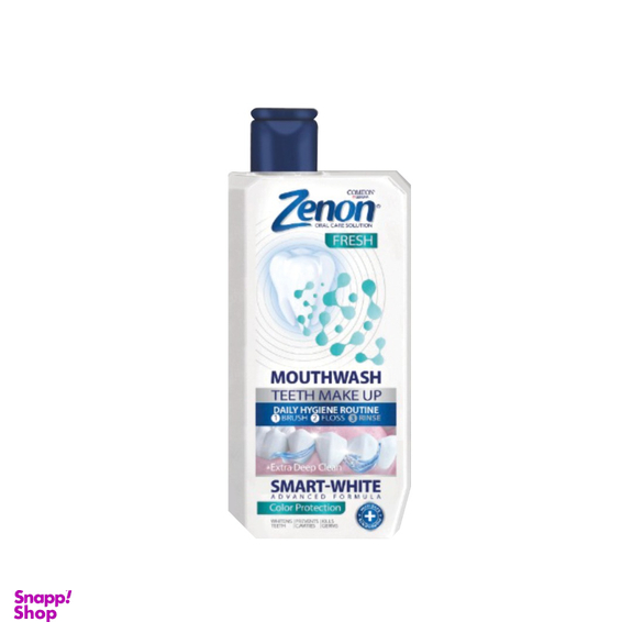 دهان شویه سفید کننده زنون (Zenon) مدل Samrt-White حجم 400 میلی لیتر