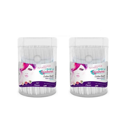 گوش پاک کن پنبه ریز (Panberes) بسته 50 عددی مجموعه 2 عددی