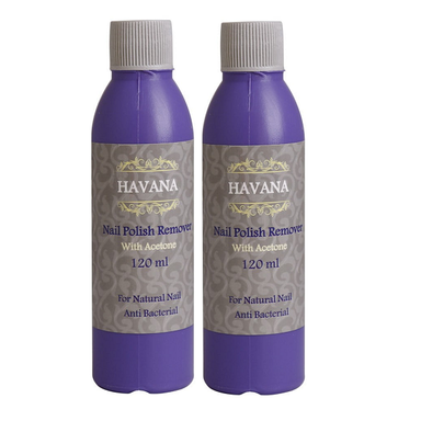 لاک پاک کن هاوانا (Havana) حاوی استون حجم 120میلی‌لیتر مجموعه 2 عددی