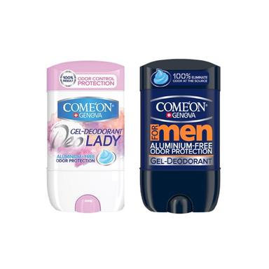 ژل شفاف ضد تعریق زنانه کامان (Comeon) مدل ZH105 حجم 75 میلی‌ لیتر مجموعه 2 عددی
