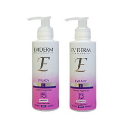 ژل بهداشتی بانوان اویدرم (Eviderm) مدل Evilady حجم 150 میلی لیتر مجموعه 2 عددی