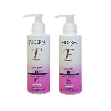 ژل بهداشتی بانوان اویدرم (Eviderm) مدل Evilady حجم 150 میلی لیتر مجموعه 2 عددی