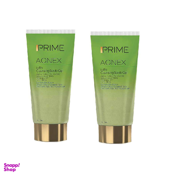 ژل پاک کننده اسکراب پریم (Prime) سری Acnex مدل Luffa حجم 175 میلی‌لیتر مجموعه 2 عددی