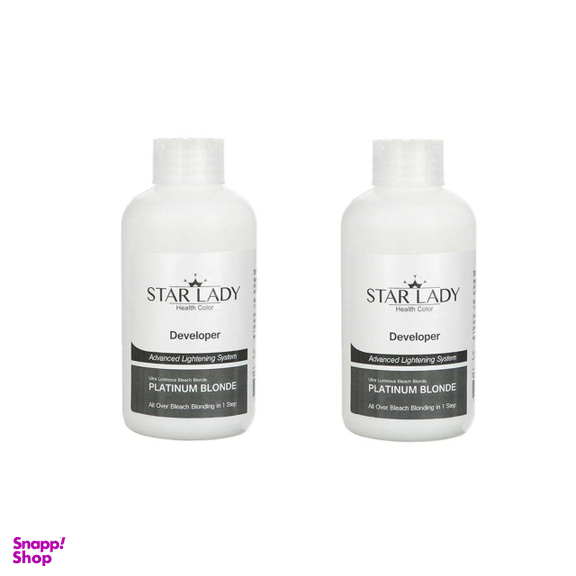 کرم پلاتینه رنگ مو استار لیدی (Star Lady) مدل Blonde حجم 120 میلی‌ لیتر مجموعه 2 عددی