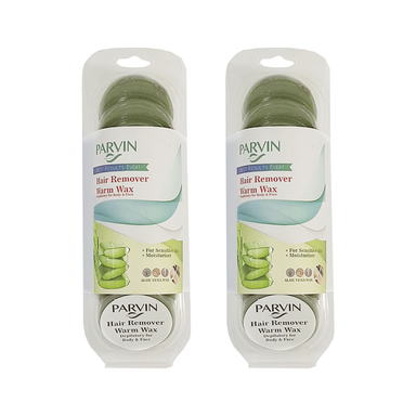 وکس موبر پروین (Parvin) مدل Aloe vera وزن 20 گرم بسته 10 عددی مجموعه 2 عددی