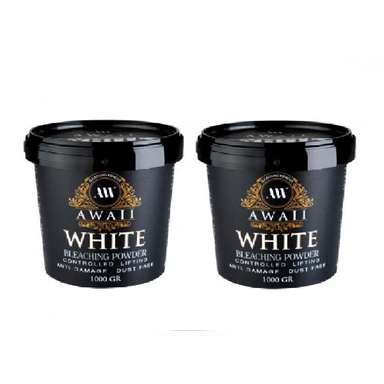 پودر دکلره آوایی (Awall) مدل White وزن 1000 گرم مجموعه 2 عددی