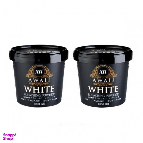 پودر دکلره آوایی (Awall) مدل White وزن 1000 گرم مجموعه 2 عددی