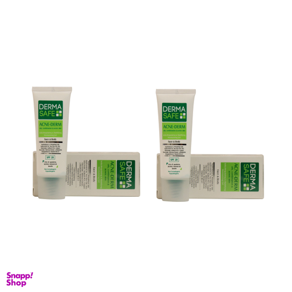 مرطوب کننده و آبرسان درماسیف (Derma Safe) مناسب پوست چرب مجموعه 2 عددی