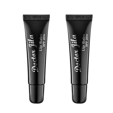 بالم لب دکتر ژیلا (Dr.Jila) با SPF 20 رنگ مشکی مجموعه 2 عددی