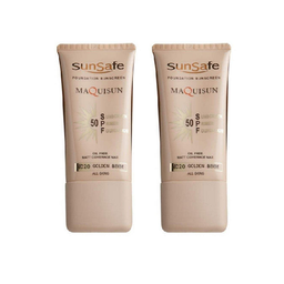 کرم ضد آفتاب سان سیف (Sun safe) مدل NC20 رنگ بژ طلایی حجم 40 میلی‌لیتر مجموعه 2 عددی