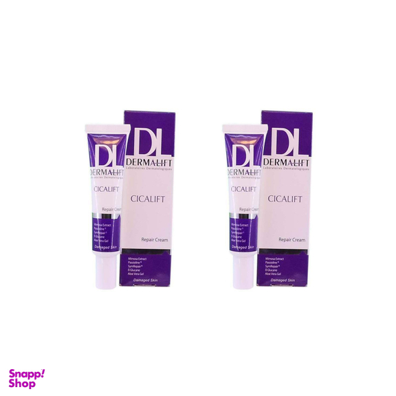 کرم ترمیم کننده درمالیفت (Dermalift) مدل Cicalift حجم 30 میلی‌لیتر مجموعه 2 عددی