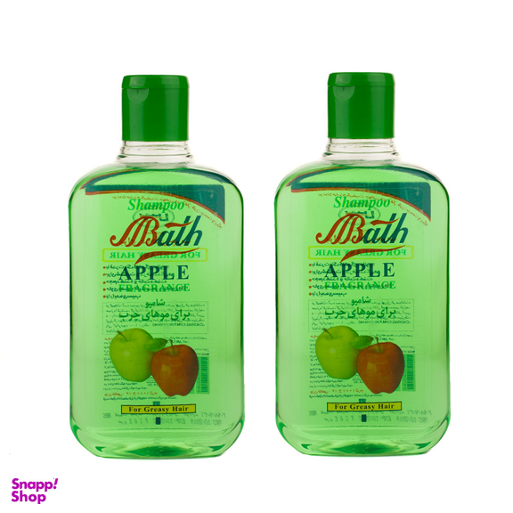 شامپو مو بس (Bath) مخصوص مو چرب با عطر سیب وزن 1000 گرم