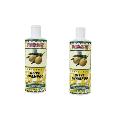شامپو پرژک (Parjak) مدل Olive وزن 450 میلی‌لیتر مجموعه 2 عددی