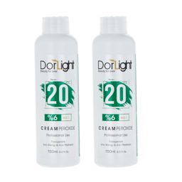 اکسیدان 6% کوچیک دورلایت (Dorlight) حجم 150 میلی لیتر مجموعه 2 عددی