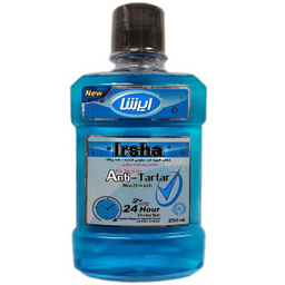 دهان شویه ایرشا (Irsha) مدل Anti Tartar حاوی زینک کلراید حجم 250 میلی‌ لیتر