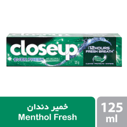 خمیر دندان کلوز آپ سری Ever Fresh مدل Menthol Fresh مقدار 125 گرم