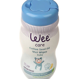 دستمال مرطوب وی کر (Wee Care) مخصوص کودک مدل Cotton Seed Oil بسته 70 عددی