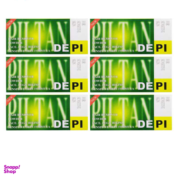 پودر موبر دپی (Depi) مدل Lime وزن 50 گرم بسته 6 عددی