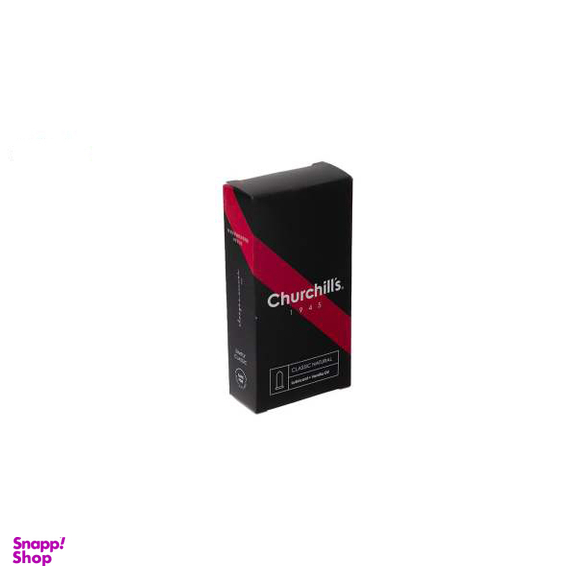 کاندوم چرچیلز (Churchill's) مدل Classic Natural بسته 12 عددی