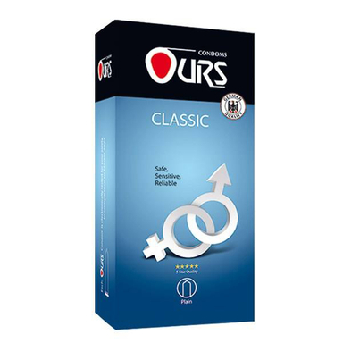 کاندوم ساده اورز (Ours) مدل Classic بسته 12 عددی