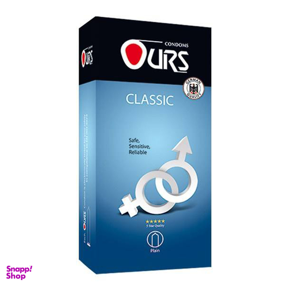 کاندوم ساده اورز (Ours) مدل Classic بسته 12 عددی