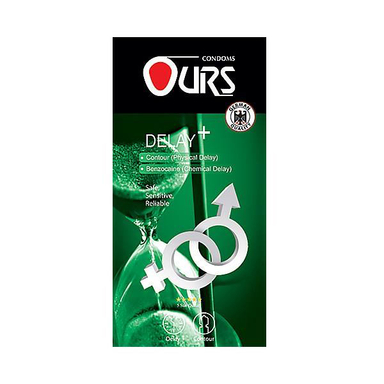 کاندوم ساده اورز (Ours) مدل Delay Plus بسته 12 عددی