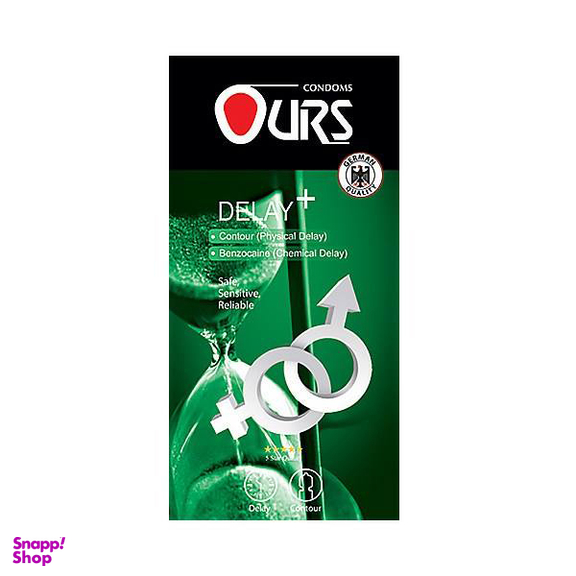 کاندوم ساده اورز (Ours) مدل Delay Plus بسته 12 عددی