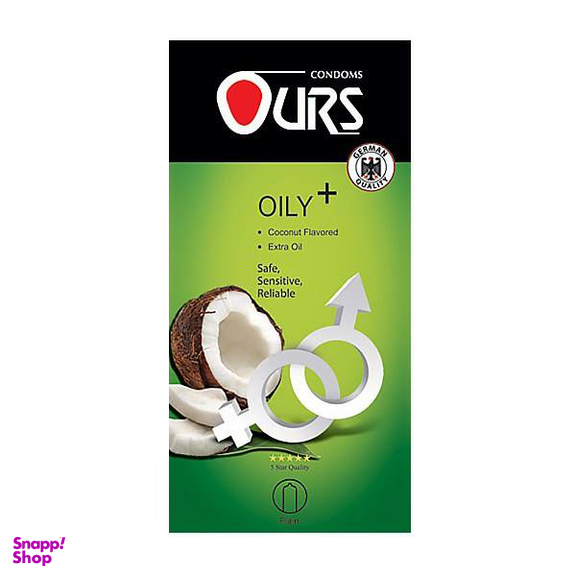 کاندوم ساده اورز (Ours) مدل Oily Plus بسته 12 عددی