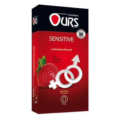کاندوم ساده اورز (Ours) مدل Sensitive بسته 12 عددی