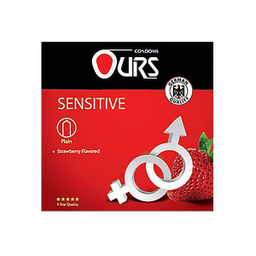 کاندوم ساده اورز (Ours) مدل Sensitive بسته 3 عددی