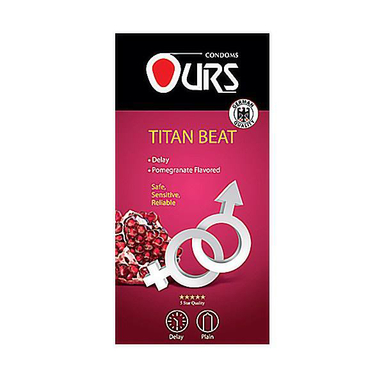 کاندوم ساده اورز (Ours) مدل Titan Beat بسته 12 عددی