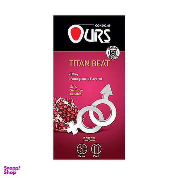 کاندوم ساده اورز (Ours) مدل Titan Beat بسته 12 عددی