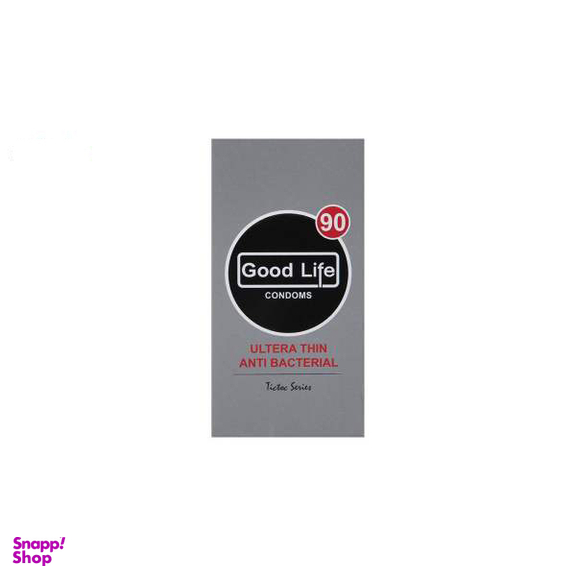 کاندوم گودلایف (Good life) مدل Ultra Thin Anti Bacterial بسته 12 عددی
