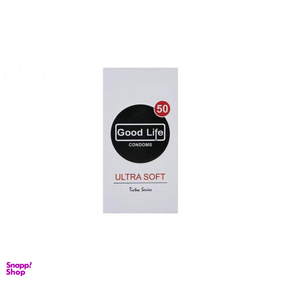 کاندوم مدل Ultra Soft گودلایف (Good life) بسته 12 عددی به همراه کاندوم مدل Sunglasses Emoji Mask