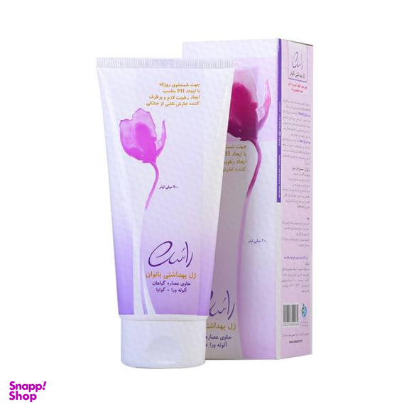 ژل بهداشتی بانوان راسن (Rassan) مدل Aloe Vera حجم 200 میلی‌لیتر