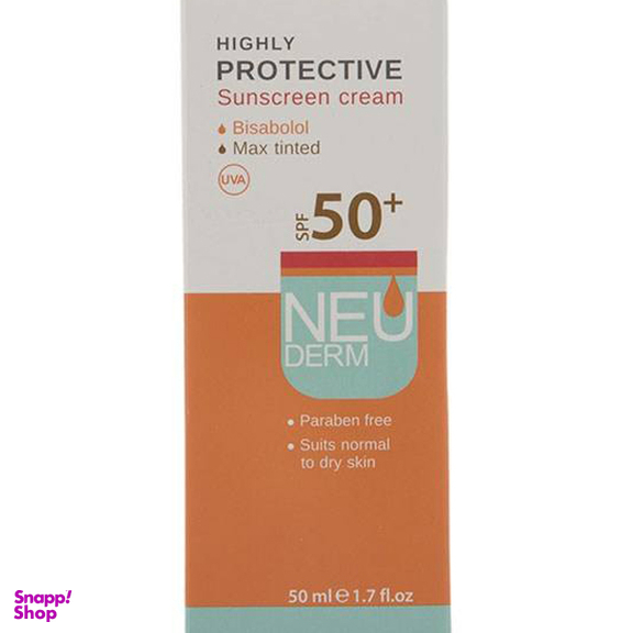 کرم ضد آفتاب نیودرم (Neuderm) مدل Highly Protective Max Tinted SPF50 حجم 50 میلی‌‌لیتر