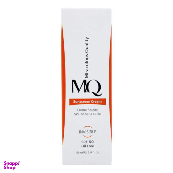 کرم ضد آفتاب ام کیو (Mq) مدل INVISIBLE بی رنگ حجم 55 میلی‌‌لیتر