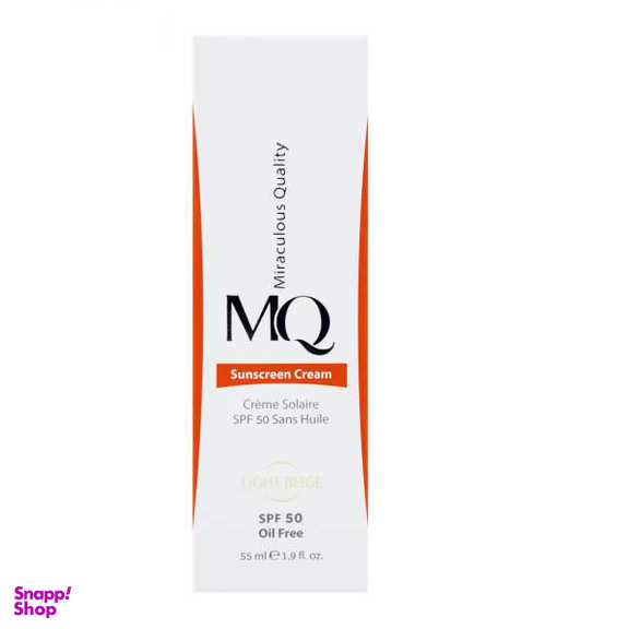 کرم ضد آفتاب رنگی ام کیو (MQ) مدل LIGHT BEIGE حجم 55 میلی‌‌لیتر