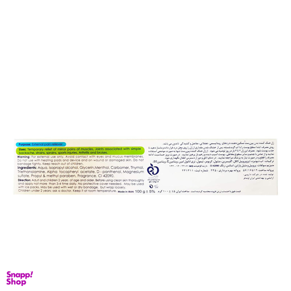 ژل ضد درد پین رست (Painrest) مدل ICE GEL حجم 100 میلی‌لیتر