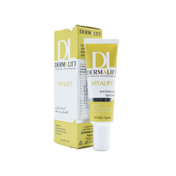 کرم ضد تیرگی و التیام بخش دور چشم درمالیفت مدل Vita lift Anti Dark حجم 25 میلی‌لیتر