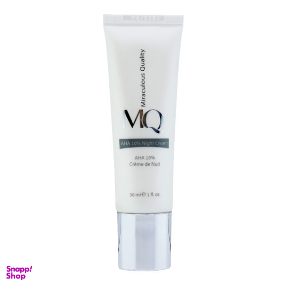 کرم لایه بردار ام کیو (MQ) مدل AHA 10% NIGHT CREAM حجم 30 میلی‌لیتر