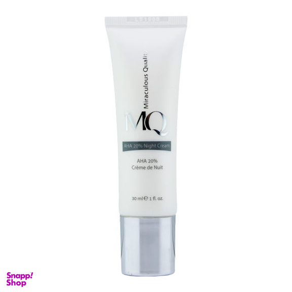 کرم لایه بردار ام کیو (MQ) مدل AHA 20% NIGHT CREAM حجم 30 میلی‌لیتر