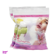 پنبه آرایشی کاوه (Kaveh) مدل گل مجموعه 2 عددی