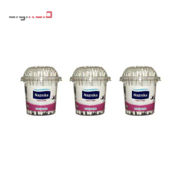 گوش پاک کن نازنیکا (Naznika) مدل cotton swabs بسته 3 عددی