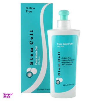 ژل شستشو صورت استم سل (Stem Cell) مدل Oily Skin حجم 200 میلی‌ لیتر