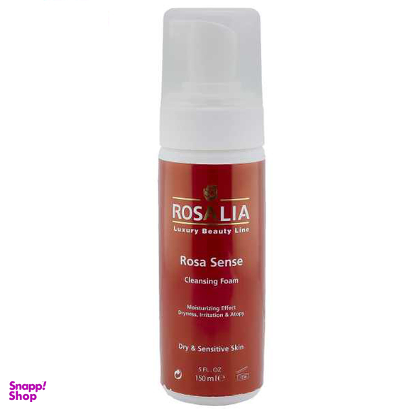 فوم پاک‌ کننده صورت رزالیا (Rosalia) مدل Rosa Scence حجم 150 میلی‌لیتر