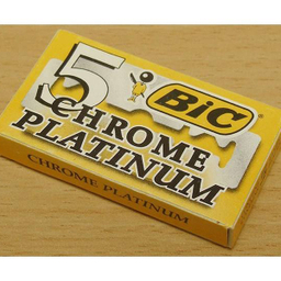 تیغ یدک سنتی بیک (Bic) مدل Platinum Chromium Double Edge بسته 5 عددی