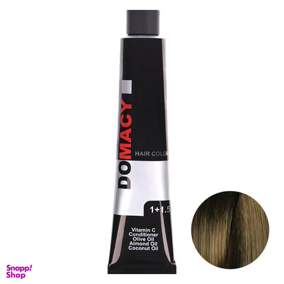 رنگ مو دوماسی (Domacy) شماره 6.08 رنگ قهوه‌ای تنباکویی تیره حجم 120 میلی‌لیتر