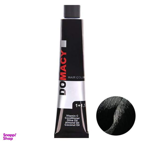 رنگ مو دوماسی (Domacy) شماره 3.1 رنگ قهوه‌ای دودی تیره حجم 120 میلی‌لیتر